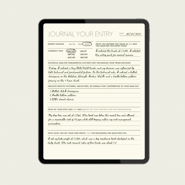 The Trading Entry Journal